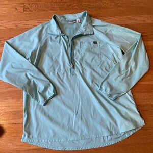 LL Bean Women’s Quarter Zip Pullover Windbreaker M